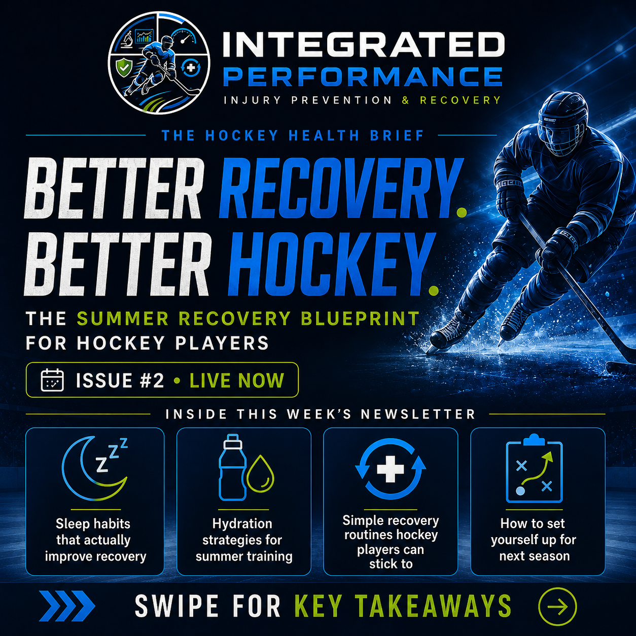 Better Recovery. Better Hockey newsletter preview
